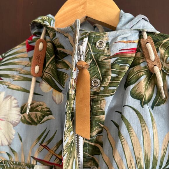 PENFIELD |  Palm Print Mountain Jacket Blue Barn Coat, Gorpcore- Women's Size S - Picture 4 of 7